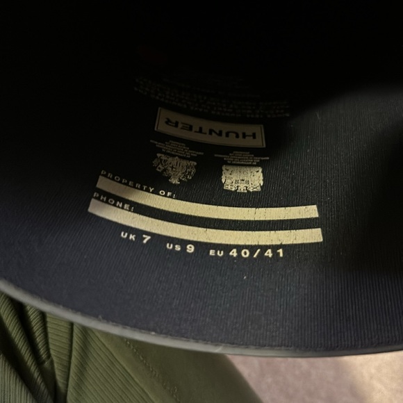 Women’s size 9 gray Hunter boots like new - Picture 7 of 7